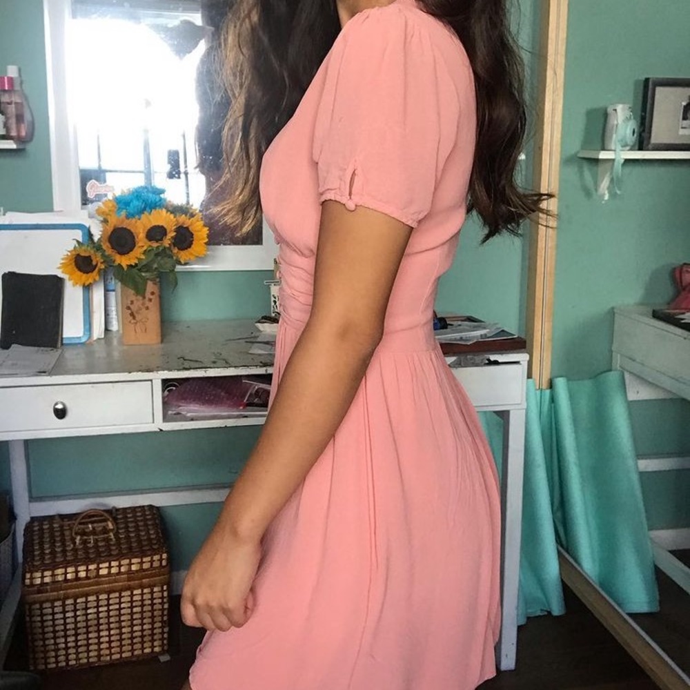 Pink sweetheart dress